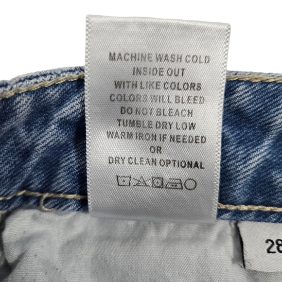 Vervet Blue High Rise Busted Knee Cotton Denim Jeans - Picture 9 of 9